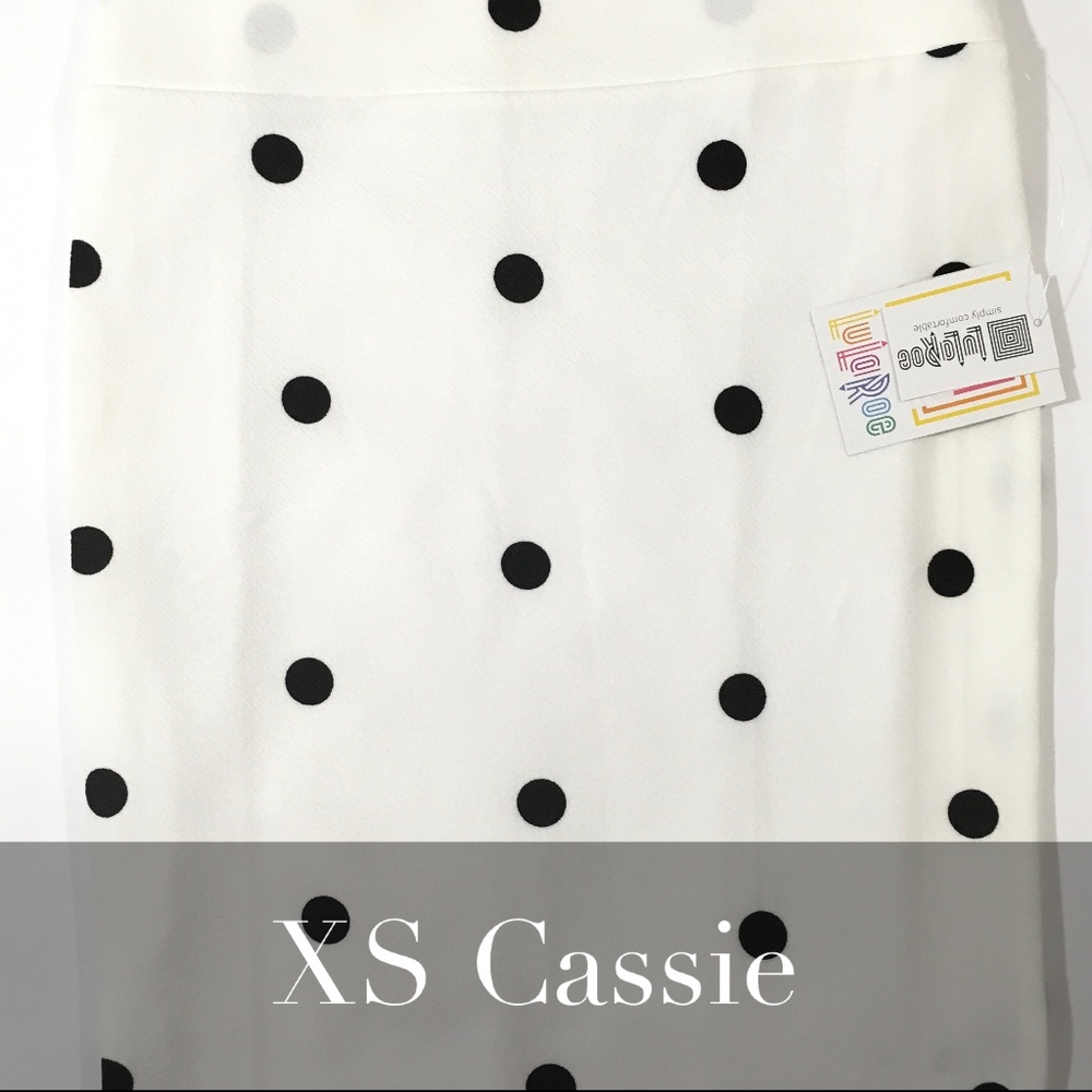 XS Polka Pot LuLaRoe Cassie Pencil Skirt